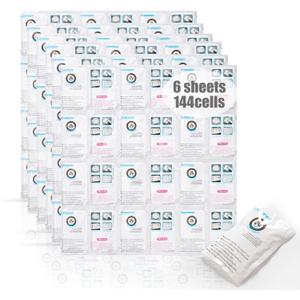 Shipping Cold Packs Dry Ice for Shipping Frozen Food, Flexible Cold Ice Pack Sheets for Coolers, Long Lasting Freezer Ice Packs 14'' X 13'' 144Cells