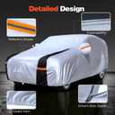 Large SUV Car Cover for Cadillac Escalade 100% Waterproof All Weather, Heavy Duty Outdoor Full Exterior Covers Rain Sun Wind UV Hail Protection.