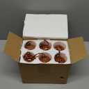 12 Pcs Vintage Mercury Glass Christmas Ball Ornaments 2.36 Inch Antique Embossed Ball Decorations Christmas Tree Hanging Decorations for Xmas Winter Holiday Decor Gifts(Brown)