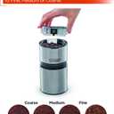 Commercial Chef Coffee Grinder, 2.1-Oz. Capacity, Kitchen Appliance Grinds Coffee, Herbs or Spices, 200 Watt, One-Touch Pulse Control, CHCG21SSA6, Stainless Steel