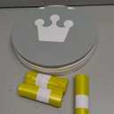 SunnySmile portable, foldable potty seat for toddler, Training Toilet Seat Emergency Toilet for Car, Camping, Outdoor, indoor (grey, small) (Gray)