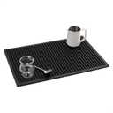 watchget Silicone Coffee Bar Mat - 18 x 12 Inch Non-Slip, Heat-Resistant and Food Safe Spill Mat for Countertop, Bars, and Restaurants, Durable Cup Drying Mat (11.8" x 17.7")