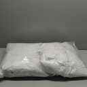 JA COMFORTS 1616 Premium Goose Down Feather Throw Pillow Inserts(Set of 2)-5% Down Filling,High Filling Weight,250 TC Cotton Cover, Square, White