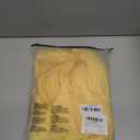 RoseSeek Women's Plus Size Tennis Dress Pleated A Line Mini Dresses Letter Square Neck Sleeveless Tank Athletic Dress Light Yellow X-Large Plus