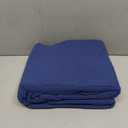 100% Cotton King Size Bed Blanket - Blue Waffle Weave Lightweight Summer Layering Blanket - 102x90in Prewashed Breathable, Woven (All Season- Navy)