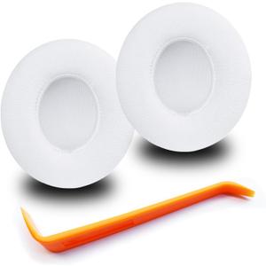 Solo 3 Ear Pads - Replacement Earpads for Beats Solo 2 & Solo 3 Wireless Headphones (White)