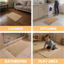 Waffle Bath Mat 17"x24", Absorbent Non Slip Bath Rug, Machine Washable, Boho Bathroom Rugs with Tassel, Rubber Backed, Soft Bath Mat for Shower Floor & Bathroom Decor (Brown)