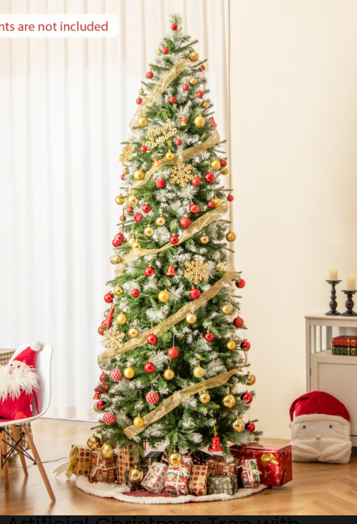 9Ft Artificial Christmas Tree With Led Lights