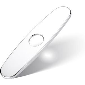 Faucet Plate, ALEASHA Kitchen Sink Cover Stainless Steel Plate Chrome for 1 or 3 Hole Bathroom or Kitchen Sink Faucet 10 Inch Escutcheon Hole Covers Polished Faucet Plate, ALEASHA Kitchen Sink Cover Stainless Steel Plate Chrome for 1 or 3 Hole Bathroom or Kitchen Sink Faucet 10 Inch Escutcheon Hole Covers Polished