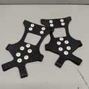 Ice Cleats crampons for Shoes and Boots, Ice Snow Grips for Winter Walking Traction, Anti-Slip Ice Traction Cleats with 10 Steel Studs Crampons Gripper Spikes for Shoes Men Women (Small)