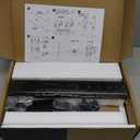 Dual Monitor Stand - Vertical Stack Screen Free-Standing Monitor Riser Fits Two 13 to 34 Inch Screen with Swivel, Tilt, Height Adjustable, Holds One (1) Screen Up to 44Lbs (Black)