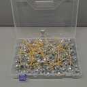 Hushee 100 Pcs Disco Ball Cocktail Picks Stirrers 4.7 Inch Mirror Ball Fancy Toothpicks Bamboo Appetizer Skewers Wooden Cocktail Sticks for Wedding Birthday Theme Party Supplies Food Garnish(Silver)