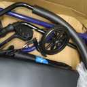 Medline Rollator Walker with Seat, Steel Rolling Walker with 6-inch Wheels Supports up to 350 lbs, Medical Walker, Blue
