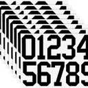TaoBary 8 Sheets Mailbox Numbers Stickers Waterproof Vinyl Number Stickers Self Adhesive 0-9 Vinyl Decals for Car/Home/Residence(6 Inch,Black)