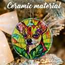 8 x Vibrant Chihuahua Ornaments, Dog Christmas Ornaments: Christmas Tree Decorations, Holiday Decor, Stocking Stuffers, Gift Ideas, Xmas Gift, Gifts for Pet Lover & Gifts for Dog Lover