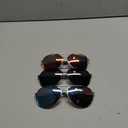 Eiuizah Polarized Aviator Sunglasses for Men Women- Classic Sun Glasses for Driving Fishing with UV Protection (A1(3 Pack) Black/Ice Blue/Red)