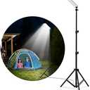 Camping Light,1680 Lumen Portable Light, LED Barbecue Lamp, Work Lights with Stand for Camping, Adjustable Metal Telescoping Tripod 6Ft, USB Interface Powered