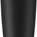 20oz Hygienic Insulated Tumbler — 100% Leakproof Lid with Removable Spout & Straw, Reinforced Vacuum-Protection Base, Cup Holder Friendly, for Iced Coffee, Smoothie/Water on the Go - Black
