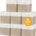 meekoo 8 Pack Collapsible Storage Bins Fabric Storage Bins Polyester Fabric Baskets with Handles Linen Closet Organizer for Shelf Home Closet Towels Toys(12 x 12 x 12 in,Beige)