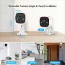 Jennov 2K WiFi Security Camera Indoor/Outdoor, Plug-in Home Surveillance Cam with Color Night Vision, Human Motion Detection, 2-Way Audio, IP66 Waterproof, Baby & Pet Monitor, 5G/2.4G