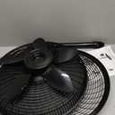 Lasko Oscillating Cyclone Pedestal Fan, Adjustable Height, Timer, Remote Control, 3 Speeds, for Bedroom, Living Room, Home Office, 18", Black, 1843