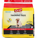 Glad for Pets Black Charcoal Puppy Pads 23" x 23" AllinOne Puppy Potty Training Pads That ABSORB & NEUTRALIZE Urine Instantly New & Improved Quality Puppy Pee Pads, (Pack of 1, 100 Count Total)