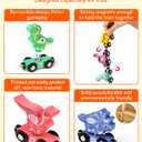 Wooden Dinosaur Train Set, Magnetic Dinosaur Toys and Number Train for Toddlers, Educational Montessori Toy for Counting and Motor Skills, for 3-5 Year Old Boys Girls