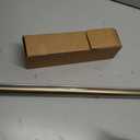 Ivilon Drapery Treatment Window Curtain Rod - Acrylic Ball 1 inch Pole. 48 to 86 Inch. Warm Gold