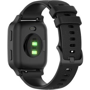 Bands Compatible with Garmin Venu/VenuSq Sq2/Venu2 Plus/Forerunner 55 165/Vivoactive 6 5 Band, Soft Silicone Quick Release Straps 20MM Replacement Wristband (10 Colors)