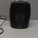 BLACK+DECKER Personal Ceramic Heater, Space Heater for Office Desk, Home Office & Personal Use Desk, 2 Heat & Fan Only Settings, Adjustable Thermostat, BHDC201, Black