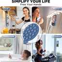 Magnetic for iPhone 16 Pro Case, Compatible with Magsafe, Suction Cup Phone Mount, 2 Screen Protectors - Camera Protector, Silicone Shockproof Protective Phone Cover 6.3", Azure Blue