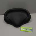 Noseless Bike Seat Cushion for Men & Women - Extra Padding & Comfort Wide Bicycle Seat, Oversized Comfortable Saddle for Peloton Bikes, Exercise Bikes, Electric Bikes, Cruiser Bikes (Black)