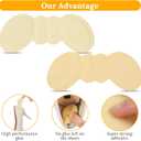 8 Pairs Heel Pads for Shoes Shoes Pads for Women Premium Foam Heels Cushions Protectors Too Big Anti-Slip Grips Pad for Women Men Stop Slipping Rubbing Foot Pain (Black Beige)