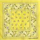 L&M 12Pcs Bandanas 100% Cotton Paisley Print Head Wrap Scarf Wristband