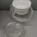 Geelin 1.5 Gallon Plastic Aquaponic Betta Fish Tank Aquaponic with Base and Top, Large Bowl Shatterproof Ecosystem Aquarium with Clear Clarity for Terrarium, Flower Vase Betta Fish Centerpiece Gifts