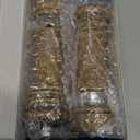 Haomacro Wood Salt and Pepper Grinder Mills Set, Classic Manual Pepper Grinder Salt Grinder Refillable Pepper Mill Sets with Acrylic Visible Window Adjustable Ceramic Grinding Rotor 6.5inch 2 Pack