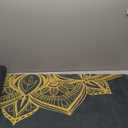 Yoga Mat with Strap - Sweat Absorbent Ultra Grippy Hot Exercise Mat Non Slip Vegan Suede Towel Combo for All Floor Fitness Workout, Bikram, Ashtanga, Vinyasa or Power Classes by RAD Sportz (Black), 68"L x 24"W x 0.2"Th