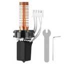 Upgrade Ceramic Hotend Kit for Flashforge Adventurer 5M/5M Pro 3D Printer,Rapid Heating Quick-Detachable 0.4mm Hardened Nozzle+Chrome Plated Brass heatbreak Heating Block Integrated Structure