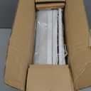 DUMOS TV Stand, Dresser with 5 Fabric Storage Drawers, Media Console Featuring Open Shelf for TV, Compact Entertainment Unit for Bedroom, Living Space, or Dorm Organization, Black