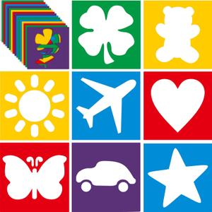 Epakh 24 Pieces Stencils for Kids 8 Inches Drawing Stencils Chalk Template Large Washable Geometric and Garden Themed Primary Shape Template for Kids Toddlers Preschooler(Primary Style) Epakh 24 Pieces Stencils for Kids 8 Inches Drawing Stencils Chalk Template Large Washable Geometric and Garden Themed Primary Shape Template for Kids Toddlers Preschooler(Primary Style)