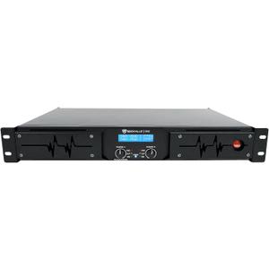 Rockville D12 5000W Peak/1400W RMS 2-Channel Class D Amplifier, LCD Display, Crossover Switch, Rack-Mountable, 4/8 Ohm Power Output, for DJs and Live Sound