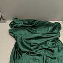 Women's Summer Satin Strapless Tube Top Maxi Dress Elegant Silk Backless Halter Neck Formal Party Dresses Wedding Guest (Emerald, XL)