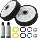 PartsBroz 12001541 303373K Drum Roller Kit (2-Pack) - Compatible With 12001541 Maytag Whirlpool Jenn-Air Crosley Dryer Washer - Replace AP4008534 W10116741 12001541VP LDE8624ACE LDE9206ACE MDE2600AYW