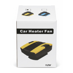 FWBBG 2in1 Portable Car Heater & Cooler Fan, 12V Fast Windshield Defroster and Defogger with 360° Rotation, Plugs into Cigarette Lighter