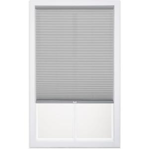 DEZ FURNISHINGS Cordless 1" Light Filtering Cellular Shade, 26"W x 64"H, Gray Cloud