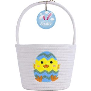 Easter Basket, Easter Basket Essentials Baskets for Kids, Empty Bunny Egg Baskets for Boys, Girls, Toddler, Babies, Infant Gifts Basket Chick