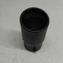 TriTrust Exhaust Tip, 2-2.75 inch inlet adjustable, Fit 2''/2.25''/2.5''/2.75'' Outer diameter Tailpipe, 3.5''Outlet 6''Long Muffler Tip, Black Powder Coated Stainless Steel Tail Tip