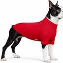 LoveLongLong Spring Summer Cooling Dog T-Shirt with UV Protection and Moisture-Wicking Fabric Blank Color Red, XL