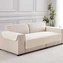 Couch Covers Washable Sofa Covers, Anti-Slip Pet Couch Cover for Dogs Washable, Furniture Protector and Pet Blanket for Couches. (Cream White, 33x52 inch 1pcs)