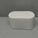 AYADA Mini Trash Can with Lid, 1.5L Capacity, White, Desktop